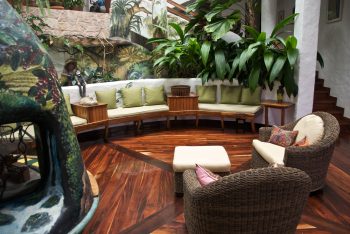 Finca Rosa Blanca Coffee Plantation Inn atrium lounge
