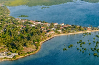 Ibo Island Lodge aerial view
