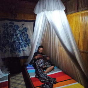 Twin bed bamboo hut Twin bed bamboo hut